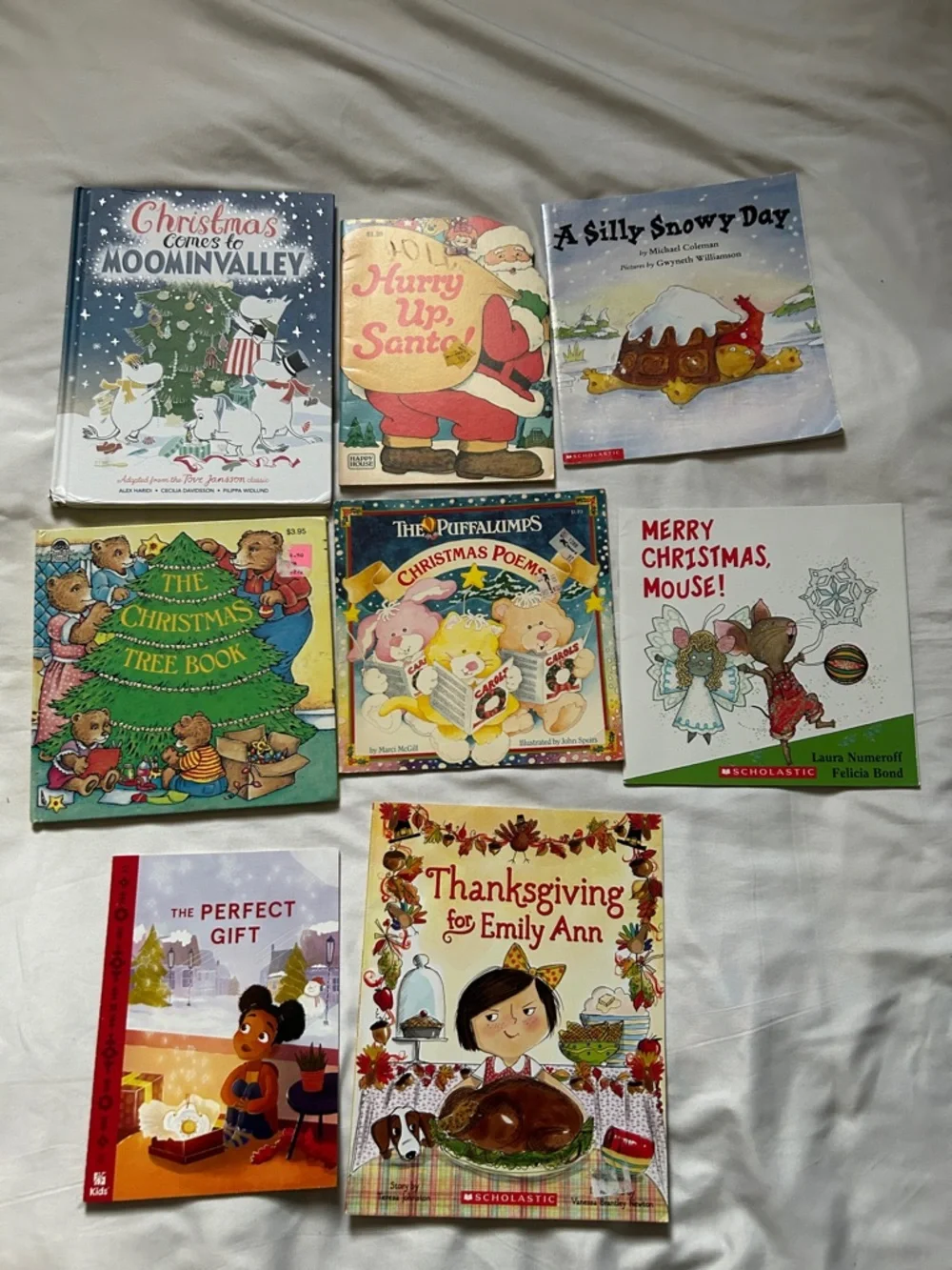 Winter Christmas Thanksgiving holiday book lot